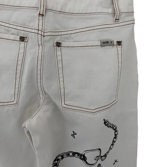 NWT Milk it Jean Wide Leg Size 28  (W 31 L 31) - Picture 6 of 13